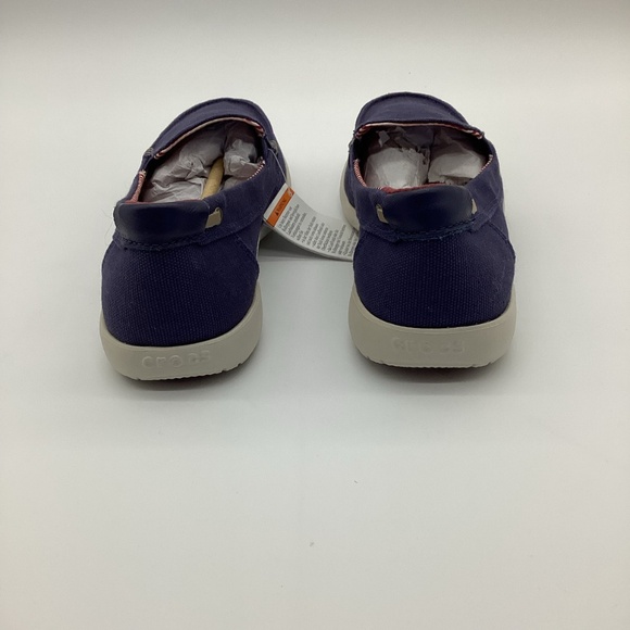 2054. Croc Blue Canvas Slip-on Loafer NWT Size 9 - Picture 4 of 6